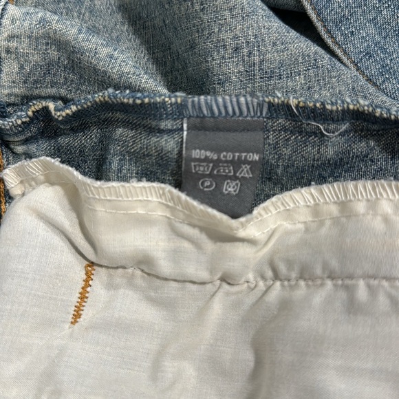 Vintage B.U.M Jean Jacket Men's Size Medium Light Denim Wash 90s - Picture 8 of 8